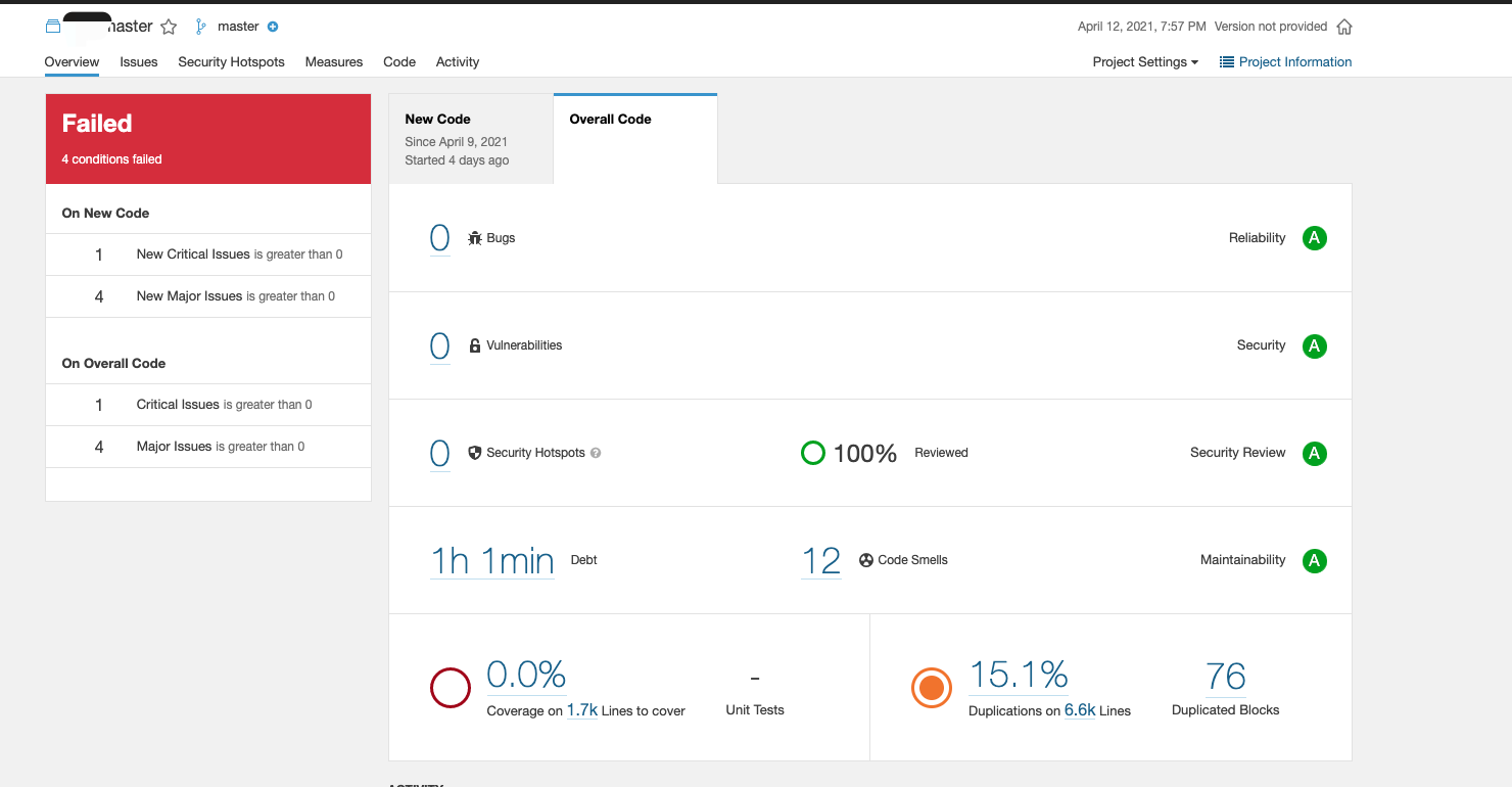 sonarQube 分析